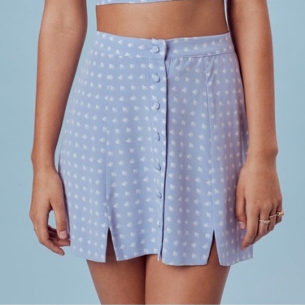 For Love and Lemons Sweetheart Mini Skirt XS